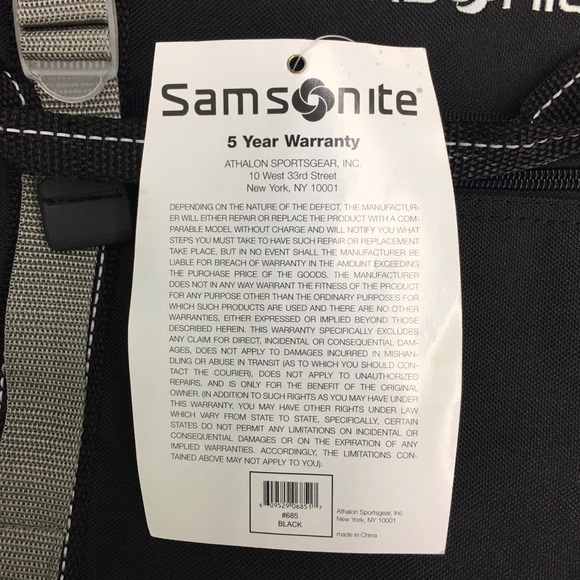 Samsonite Bags Nwt Samsonite Black And Gray Club Duffel Bag Poshmark